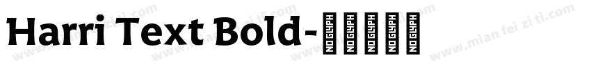 Harri Text Bold字体转换
